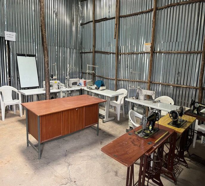 Sewing machine training center at Akaki