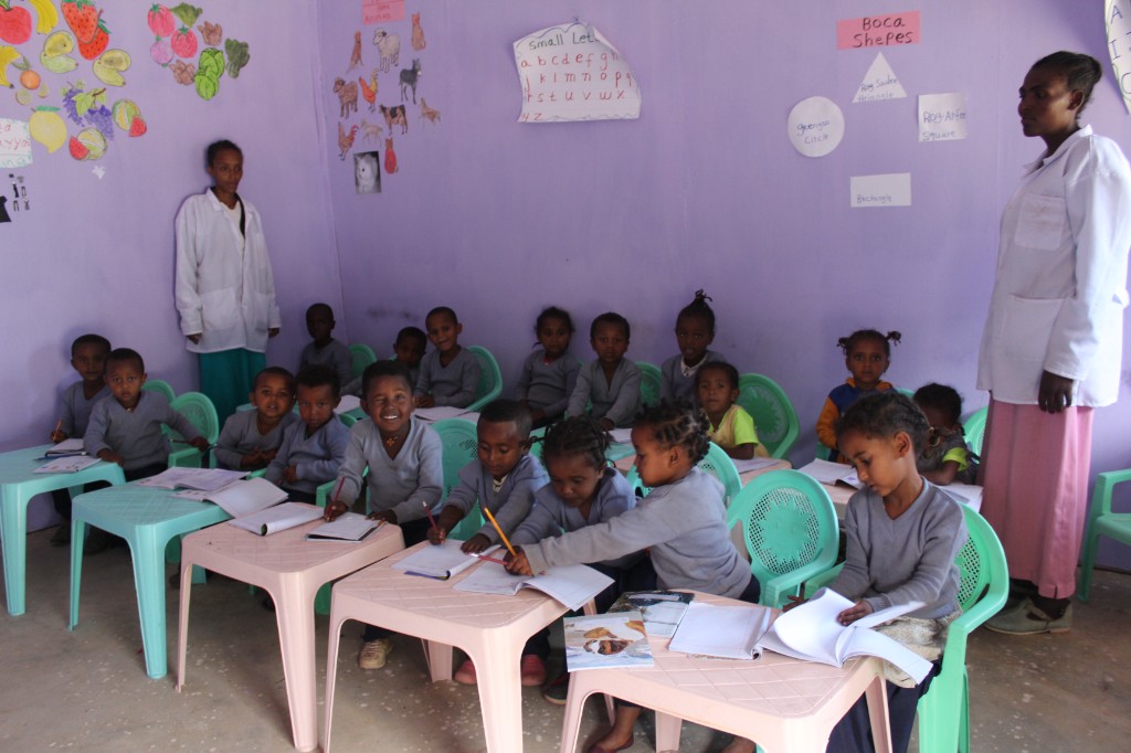 Group of children standing together at a ministry site