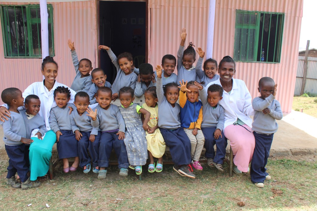 Children playing together outdoors